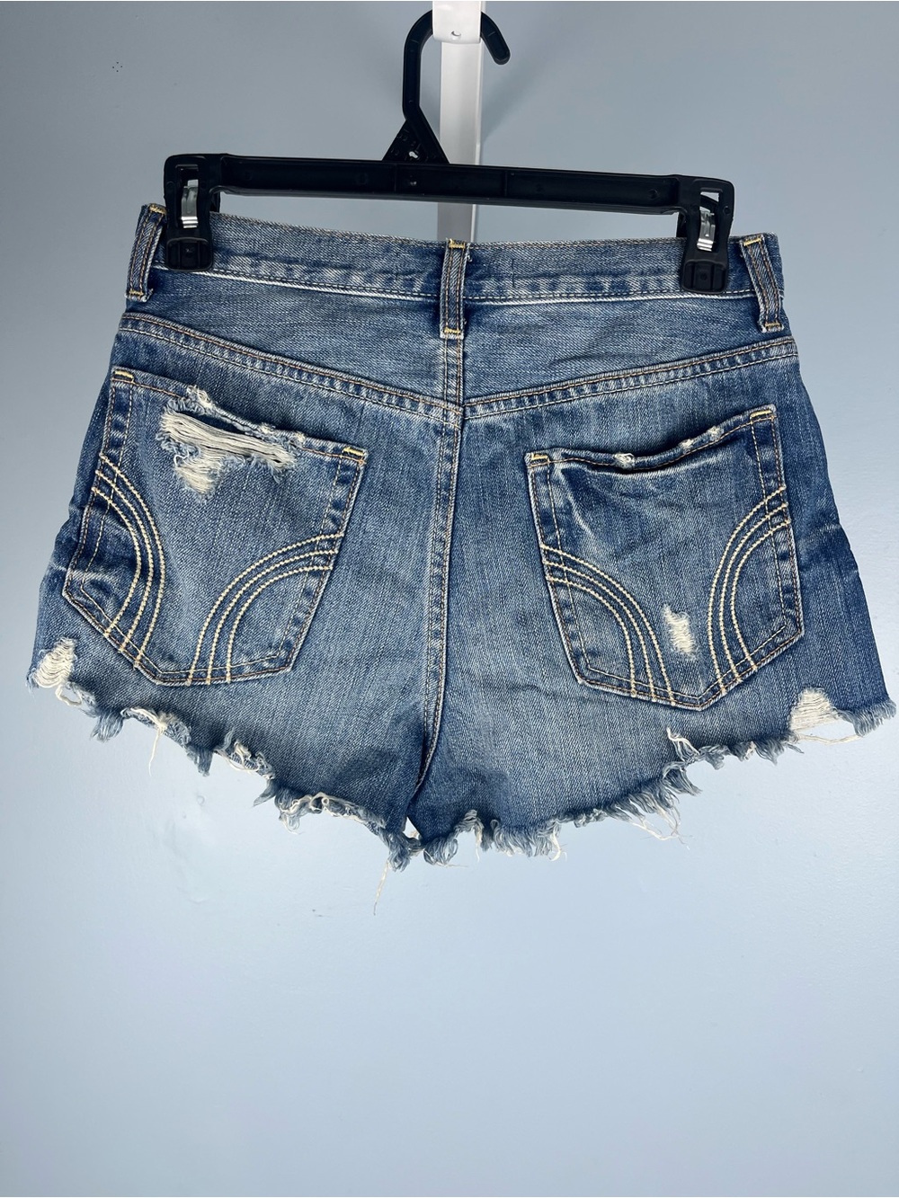 Hollister y2k denim cut off shorts